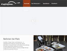 Tablet Screenshot of kupferpfanne-hechingen.de